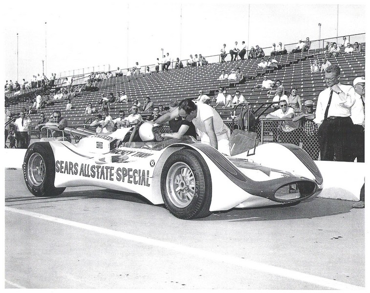 masten gregory in mickey thompson's 1964 indy racer